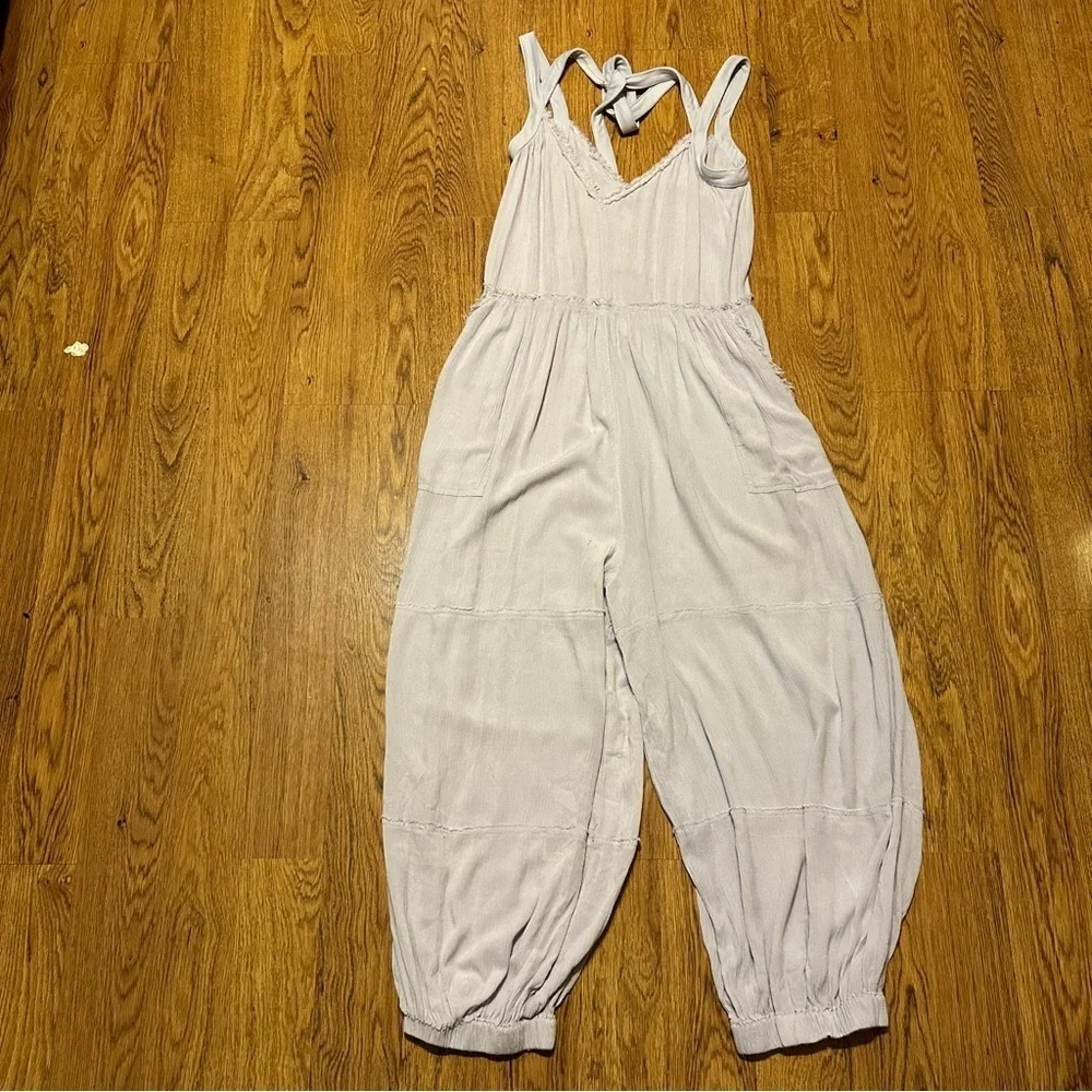 Free People Movement Light weight jumpsuit sleeveless oversized size small